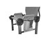 Disc-O-Bed Disc-Chair, Grey Outfitter Edition 51029 - alternate 2